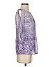 Jennifer Lopez 100% Polyester Purple 3/4 Sleeve Blouse Size XS - photo 4