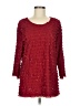 Cactus Burgundy 3/4 Sleeve Blouse Size M - photo 1