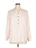 Adrianna Papell 100% Polyester Pink Long Sleeve Blouse Size XL - photo 1