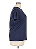 Gap 100% Cotton Solid Blue Active T-Shirt Size XXL - photo 4