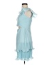 BCBGMAXAZRIA 100% Polyester Blue Cocktail Dress Size 2 - photo 5