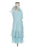 BCBGMAXAZRIA 100% Polyester Blue Cocktail Dress Size 2 - photo 4