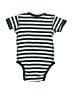 Revolution Stripes Gray Short Sleeve Onesie 3-6 MO / 6 MO - photo 2