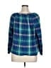 Old Navy 100% Cotton Blue Long Sleeve Blouse Size XL - photo 2