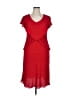 Coldwater Creek 100% Polyester Red Cocktail Dress Size 14 - photo 1