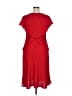 Coldwater Creek 100% Polyester Red Cocktail Dress Size 14 - photo 2