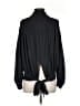 1.State 100% Polyester Black Long Sleeve Blouse Size S - photo 2