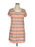 Echo 100% Cotton Stripes Orange Casual Dress Size XL - photo 1