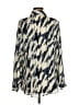 CAbi 100% Polyester Animal Print Ivory Long Sleeve Blouse Size M - photo 2