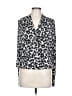 MICHAEL Michael Kors Animal Print Silver Long Sleeve Blouse Size L (petite) - photo 1