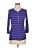 Green Source Purple 3/4 Sleeve Top Size M - photo 1