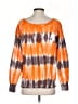 American Vintage 100% Cotton Tie-dye Orange Pullover Sweater Size S - photo 2