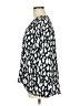 Vince Camuto 100% Polyester Print Silver Long Sleeve Blouse Size M - photo 5