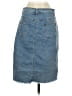 Happily Grey Blue Denim Skirt Size 5 - photo 2