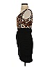 Lac Bleu Animal Print Black Cocktail Dress Size S - photo 5