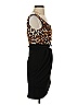 Lac Bleu Animal Print Black Cocktail Dress Size S - photo 4