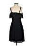Express 100% Polyester Solid Black Cocktail Dress Size 0 - photo 2