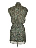 Bar III 100% Polyester Print Teal Casual Dress Size XS - photo 2