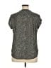 Monday Fun 100% Polyester Black Short Sleeve Blouse Size XL - photo 2
