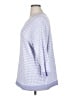 Lands' End 100% Cotton Checkered-gingham Blue Purple Pullover Sweater Size XL (estimated) - photo 5