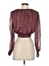 Reset 100% Polyester Red Long Sleeve Blouse Size S - photo 2