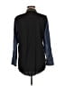 NSF Color Block Black Long Sleeve Button-Down Shirt Size M - photo 2