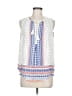 Collective Concepts 100% Polyester White Sleeveless Blouse Size M - photo 1