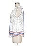 Collective Concepts 100% Polyester White Sleeveless Blouse Size M - photo 5