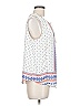 Collective Concepts 100% Polyester White Sleeveless Blouse Size M - photo 4