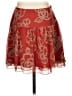 Kensie 100% Polyester Paisley Red Casual Skirt Size 2 - photo 1