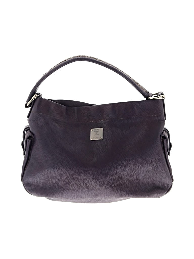 Pre-owned Mcm Leather Shoulder Bag In Purple