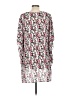 Caramela 100% Polyester Animal Print Pink 3/4 Sleeve Blouse Size M - photo 2