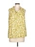 Vince Camuto 100% Polyester Yellow Sleeveless Blouse Size L - photo 1