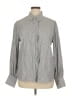 Max Studio Houndstooth Gray Long Sleeve Blouse Size XL - photo 1