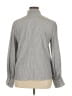 Max Studio Houndstooth Gray Long Sleeve Blouse Size XL - photo 2