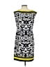Jessica Howard Graphic Black Cocktail Dress Size S - photo 2