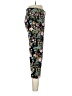 Roz & Ali Floral Black Casual Pants Size 8 - photo 4