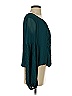 Studio M 100% Polyester Teal Long Sleeve Blouse Size S - photo 4