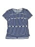 Trina Turk 100% Polyester Blue Short Sleeve Blouse Size 0 - photo 1