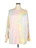Shein Tie-dye Yellow Pink Long Sleeve Top Size 3X - photo 1