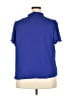 T Tahari 100% Polyester Blue Short Sleeve Blouse Size 2X - photo 2