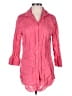 Carlisle 100% Linen Pink 3/4 Sleeve Button-Down Shirt Size 8 - photo 1