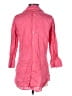 Carlisle 100% Linen Pink 3/4 Sleeve Button-Down Shirt Size 8 - photo 2