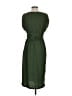 Max Studio Solid Green Casual Dress Size XS - photo 2