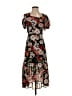 Assorted Brands Print Black Casual Dress Size S (estimated) - photo 1