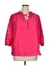 Vince Camuto Pink 3/4 Sleeve Blouse Size 1X - photo 1