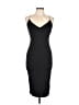 Mezzanine Solid Black Cocktail Dress Size L - photo 1