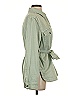 Zara 100% Cotton Green Jacket Size S - photo 4