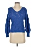Moon & Madison Chevron-herringbone Blue Pullover Sweater Size XS - photo 1