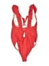 Unbranded Solid Red One Piece Swimsuit Size S - photo 2
